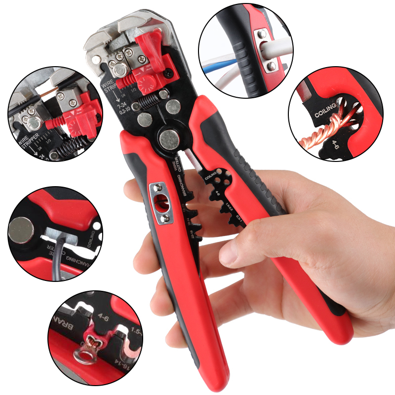 5-in-1 Multifunctional Automatic Wire Stripping Pliers(0.25-10mmÂ²)  YES-1R Crimping, Cutting, Splitting, And Merging Wires Tools