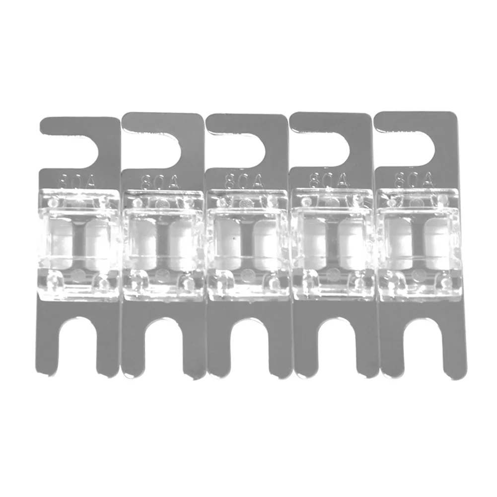Car Fuses Kit 10/5pcs Auto Stud Fuses 32V 30/40/60/80/100A Circuits Protection Fuse Auto Replacement Multicolors for Car Stereo Audio