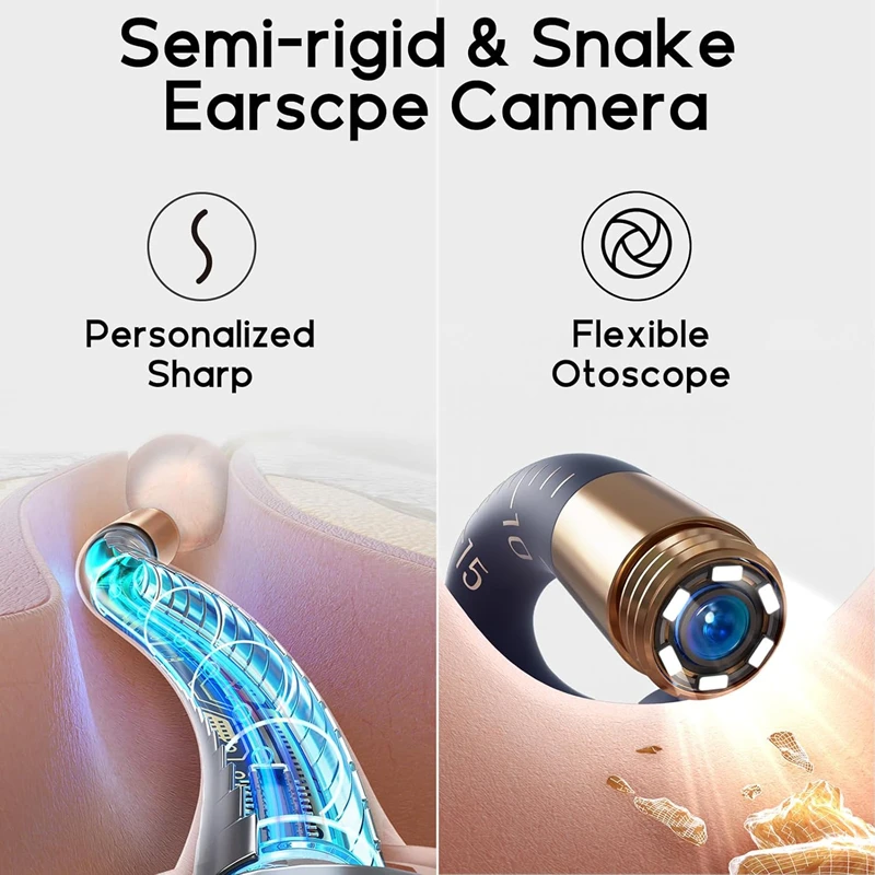 Bebird EarSight Plus R37R I35R Ear Cleaner With Bendable HD Clipable Tweezers Visual Earpick And Earwax Removal Health_voghion.com