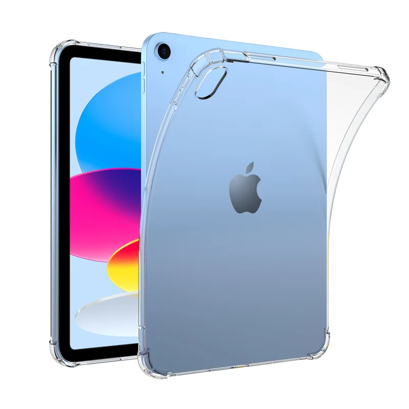Shockproof Silicone Case For iPad 10th Gen 10.9'' 2022 A2757 A2777 TPU Flexible Bumper Clear Transparent Back Cover For ipad 10