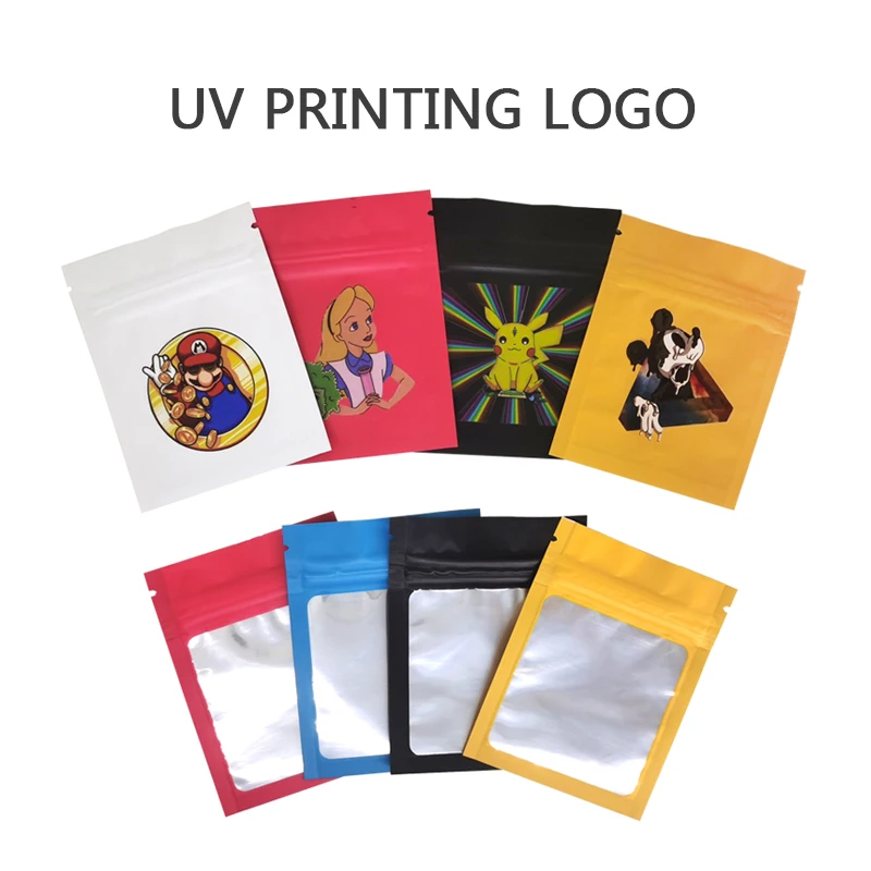 

Printed Your Colors Logo Just 1 PCS 1 day done 7x9cm 1g 10x12.5cm 3.5g Zipper Bags USD 9 Customized Smell Proof Pouch