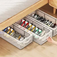 PVC Shoe Storage Foldable Shoes Bags Large Capacity Portable Space Saving Shoes Dust-proof Water-proof Transparent Storage Box 1