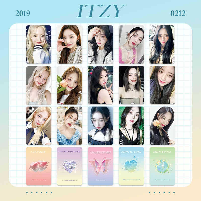 6pcsITZYHighQualityHDPhotoPostcardsLiaYejiTwosidesPrintingKoreanStylePhotocards
