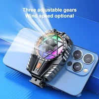 Nouveau X112 téléphone portable clip arrière refroidi par Air PUBG jeu refroidisseur 3 vitesses radiateur de refroidissement avec lumière colorée rvb pour IPhone Android 6