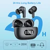 Wireless Earphone 40dB Noise Cancelling Bluetooth 5.3 Headphone 6 Mic ENC with LED Display HD Call TWS Earbuds Transparency Mode 3