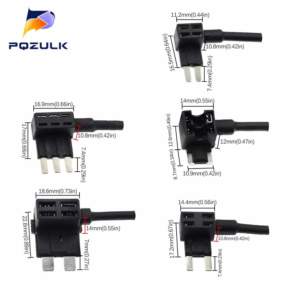 Nilight Kit Portafusibili Add-A-Circuit 10 Pezzi Con 120 Mini Fusibili Assortiti (5-30A) Per Auto, Camper, Barche - 3