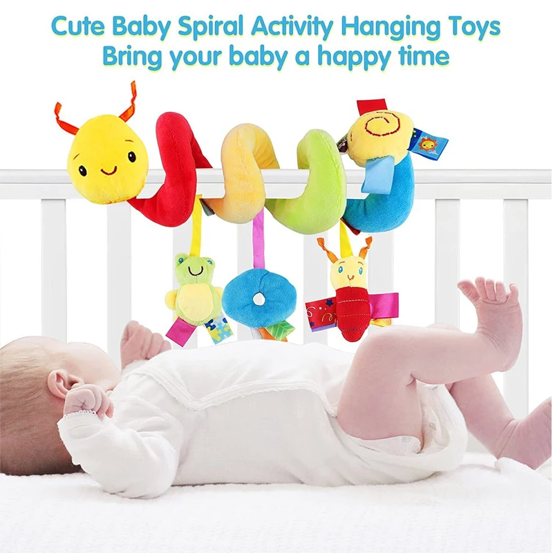 Baby Caterpillar Bed Around The Car Around Puzzle Baby Toys Frog Beetle Doll Soothing Toys Pram Cot
