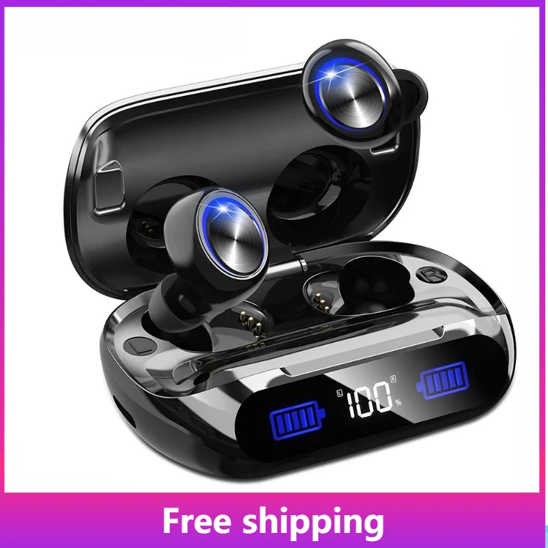 

H66 Bluetooth Earbuds Wireless In-Ear Stereo Headphones CVC8.0 200H Play Time IPX7 Waterproof TWS Earphones Noise Reduction