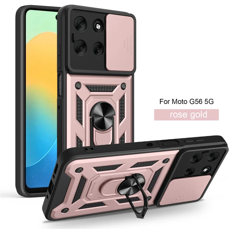 Armor Magnetic Bracket Case with Slide Lens Protector
