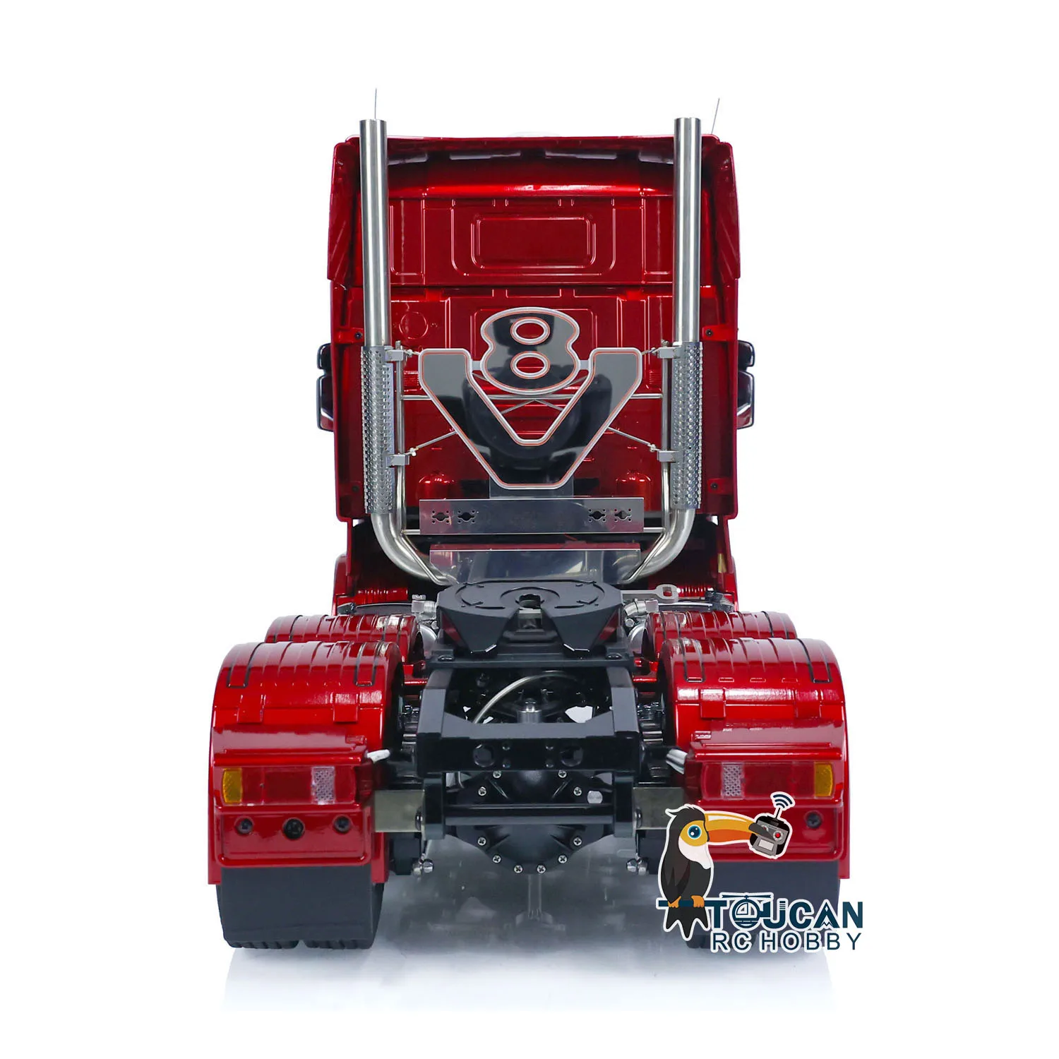 SALE 6x6 Customized LESU 1/14 RC Tractor Truck Metal Chassis Model Remote Control Cars Smoking Unit Lights Sounds Toy THZH1635 2