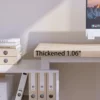 Home Office Computer Desk Corner Desk with 3 Drawers and 2 Shelves, 55-inch L-Shaped Study Writing Desk 5