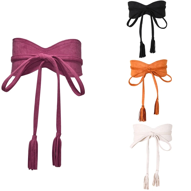 

Классический женский ремень на талию, эластичный пояс с пряжкой-бантом, ремень для похудения на шнуровке, корсет, пояс для галстука