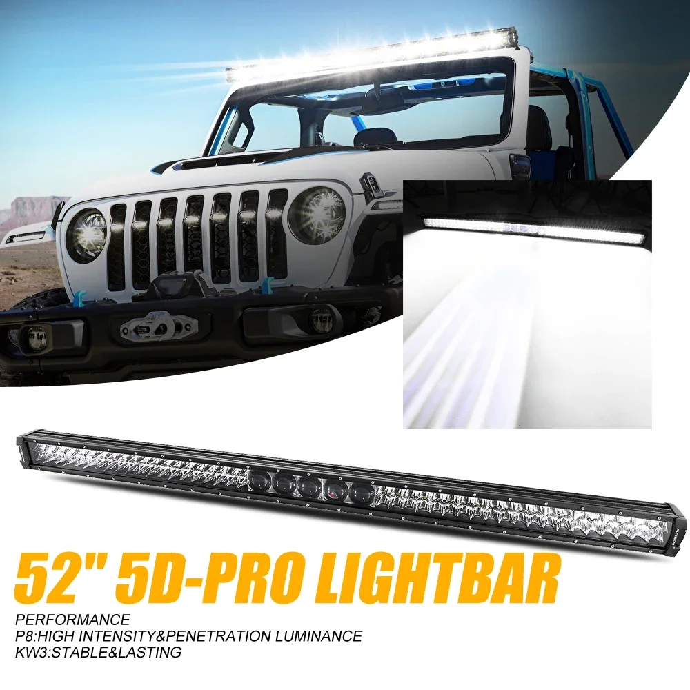 RIGIDON 40 Inch 540W Driving Led Work Light Bar With 12v Wiring Harness