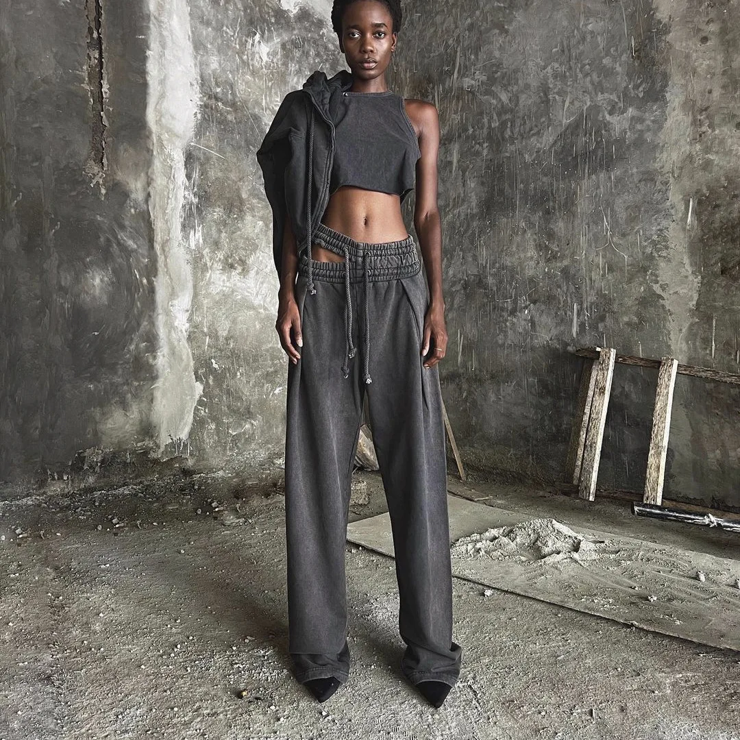 

2023 New High Waist Casual Summer Pants Women outdoor fashion Long Trousers Female A12