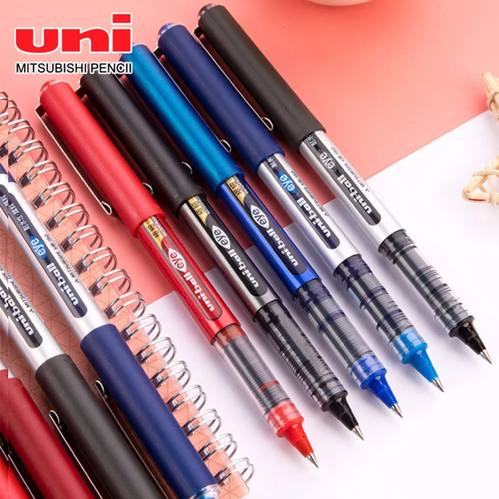 

6pcs Japan Uni Straight Liquid Gel Pen UB-150 Ball Pen 0.5/0.38mm Large Capacity Water-based Student Stationery Office Supplies