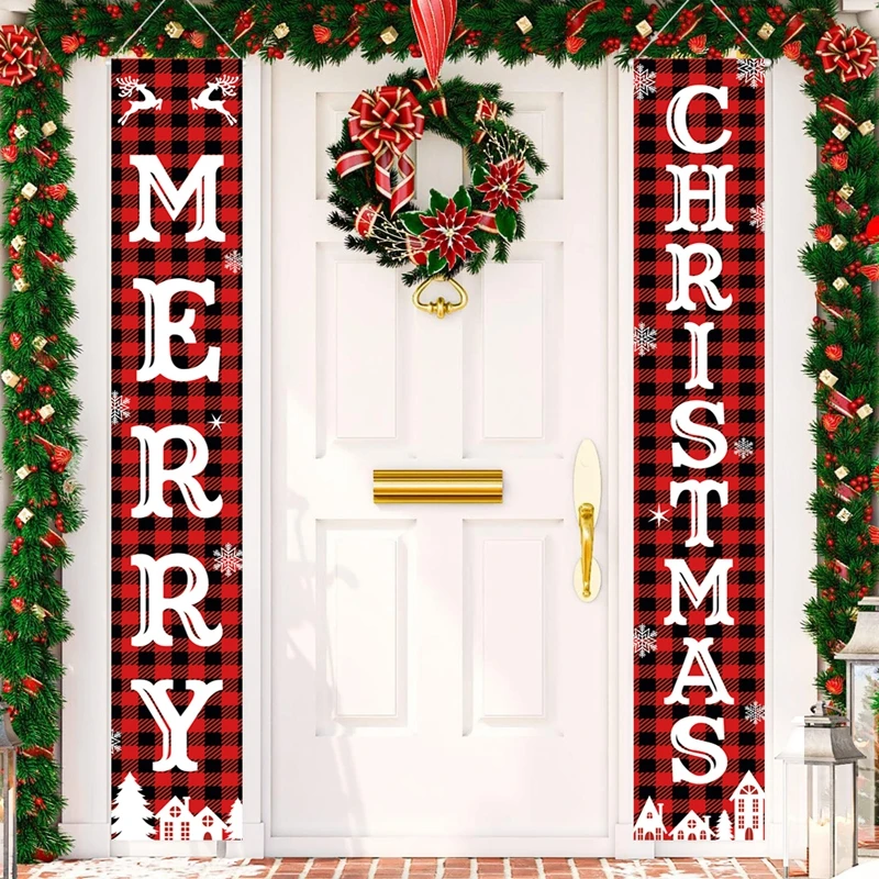 Decoraci-n-navide-a-para-puerta-adornos-navide-os-para-el-hogar-2024 ...