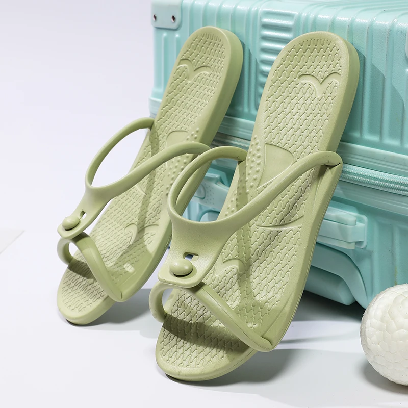 Women's Summer Portable Foldable Travel Slippers Couples Outdoor Beach Men's Indoor Home Slippers fashion sandals beach sandals fashion slippers beach slippers