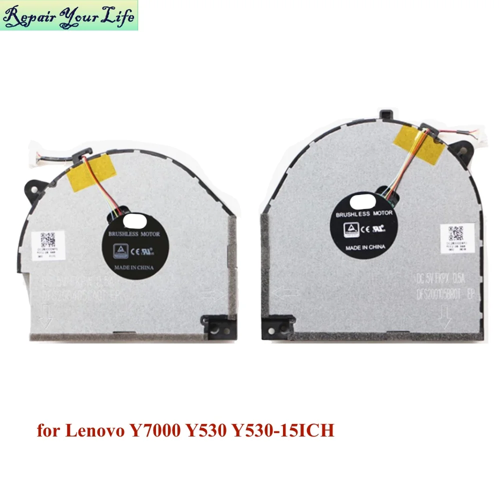 컴퓨터 CPU GPU Lenovo Legion Y7000 Y530 Y530-15ICH DFS200105BR0T DFS200405CA0T 노트북 PC 쿨러 라디에이터