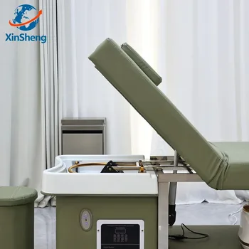 เตียงสระผมและสปาผม 2025XinSheng พร้อมฟังก์ชั่นอบไอน้ำ สำหรับร้านเสริมสวย ร้านนวด ร้านตัดผม เฟอร์นิเจอร์เชิงพาณิชย์ 1