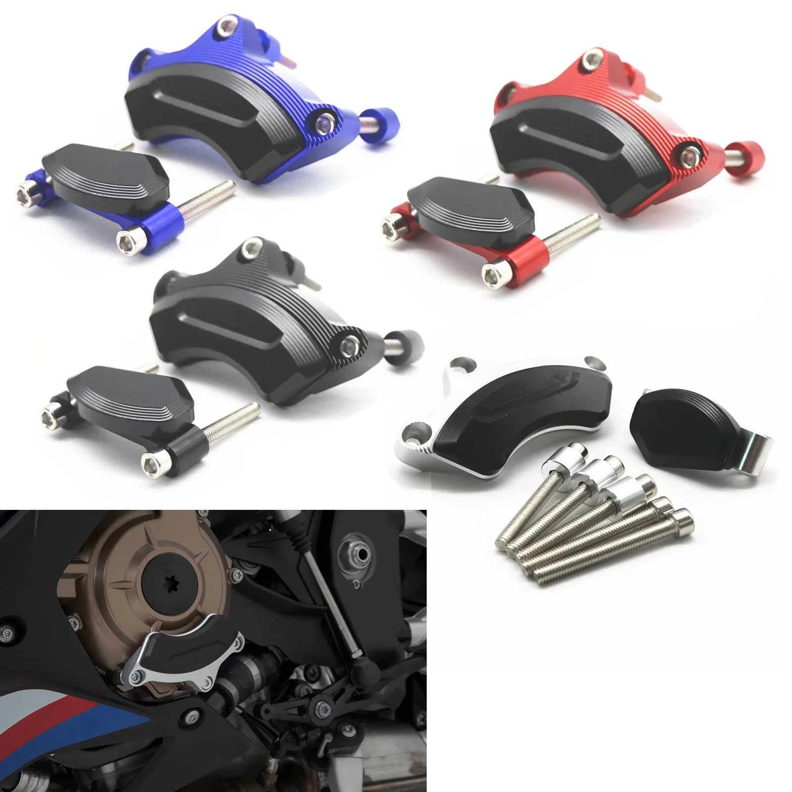 Engine Stator Pulse Cover Guard Crash Pad Frame Sliders Protector For BMW S 1000 XR S1000XR K69
