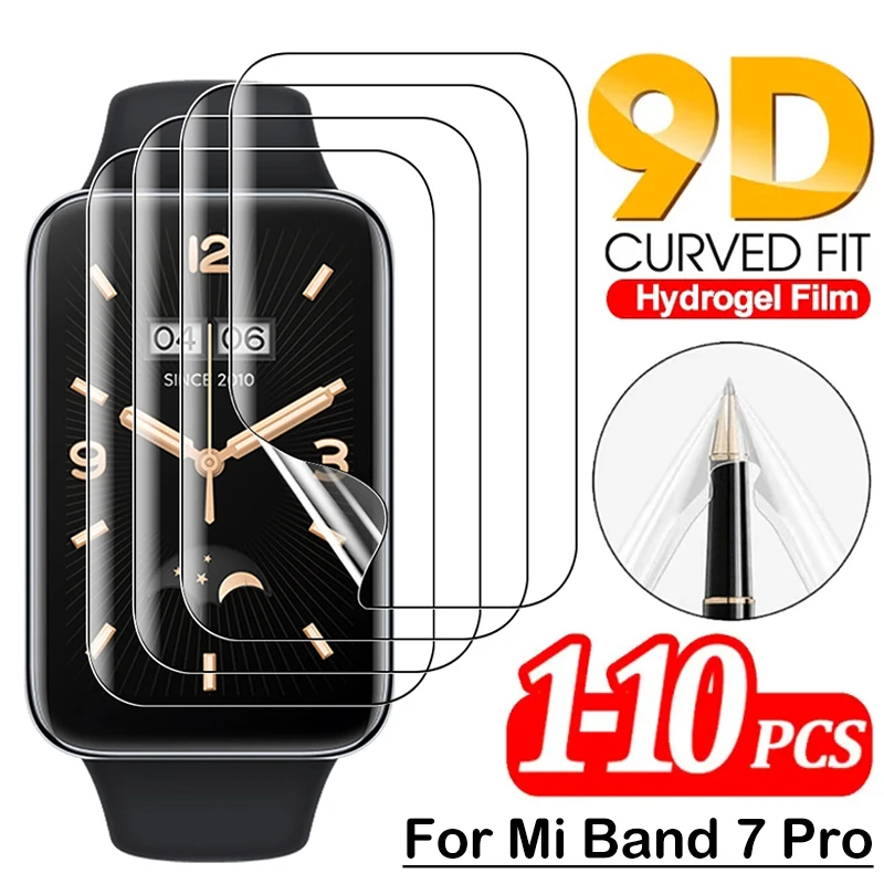 

For Xiaomi Mi Band 7 Pro Soft Hydrogel Film Screen Protector Full Cover Curved Films for Mi Band 7 Pro Smart Band Not Glass