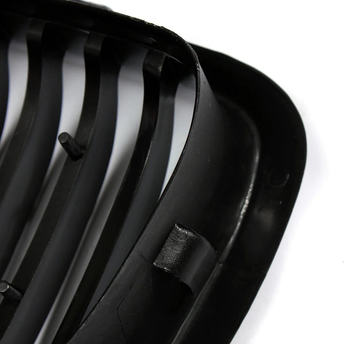 زوج شبكة سباق الكلى الأمامية شواية سوداء لامعة شبك...