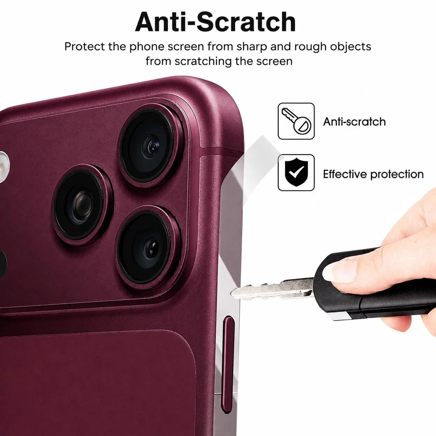 Side Protective Hydrogel Films with Anti-Scratch Clear Frame Coverage