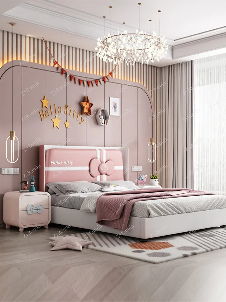 /Children's bedside table Princess storage cabinet