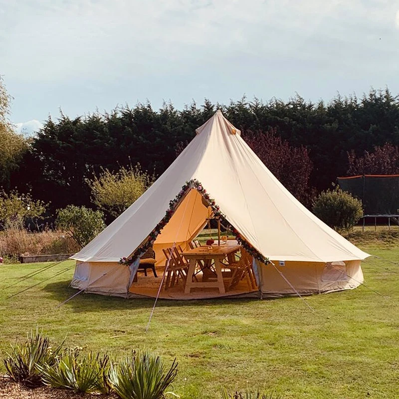 VEVOR Tente Tipi Camping, Tente Yourte Mongole Tente Coton Camping