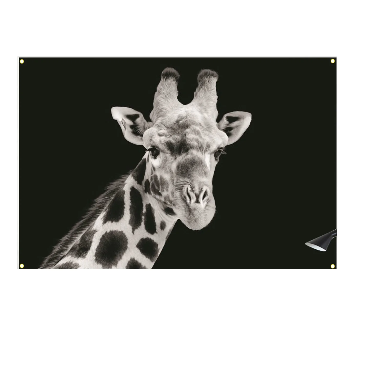 

Giraffe painting hanging flag, living room decoration, sofa background, interior decoration painting, 600d4 buckle 100 * 150cm