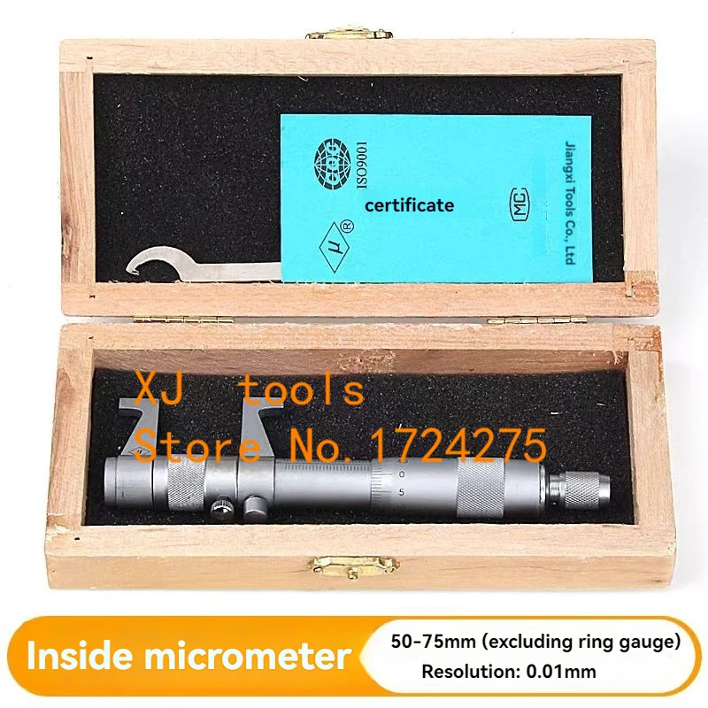 Precision Inner Hole Measurement Micrometer Tool, 5-100mm Range