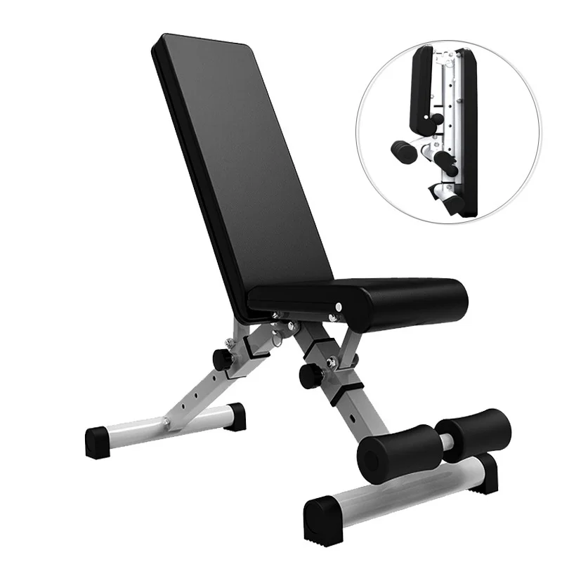 High Quality Home Fitness Exercise Gym Training Equipment Indoor Adjustable Folding Fitness Bench Dumbbell Bench Sit-up Stool