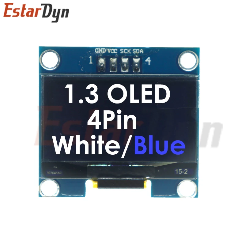 1.3 inch OLED RoHS Module 2.54mm Connecting Terminals SPI/IIC I2C Communicate White/Blue Color 128X64 1.3\
