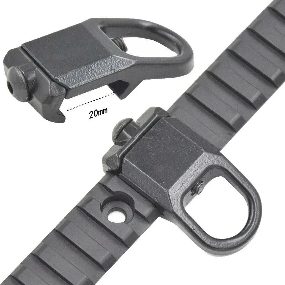 3/2/1PCS Tactical Quick Detach GBB Buckle Sling Swivel Mount Attachment Adapter Fit 20mm Rail GunAccessories