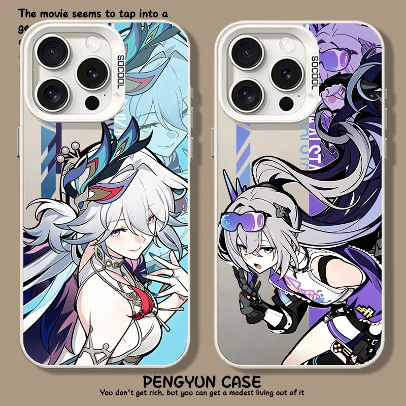 Honkai Star Rail Evanescia Sparkle Cartoon Phone Case - Durable Hard IMD Casing
