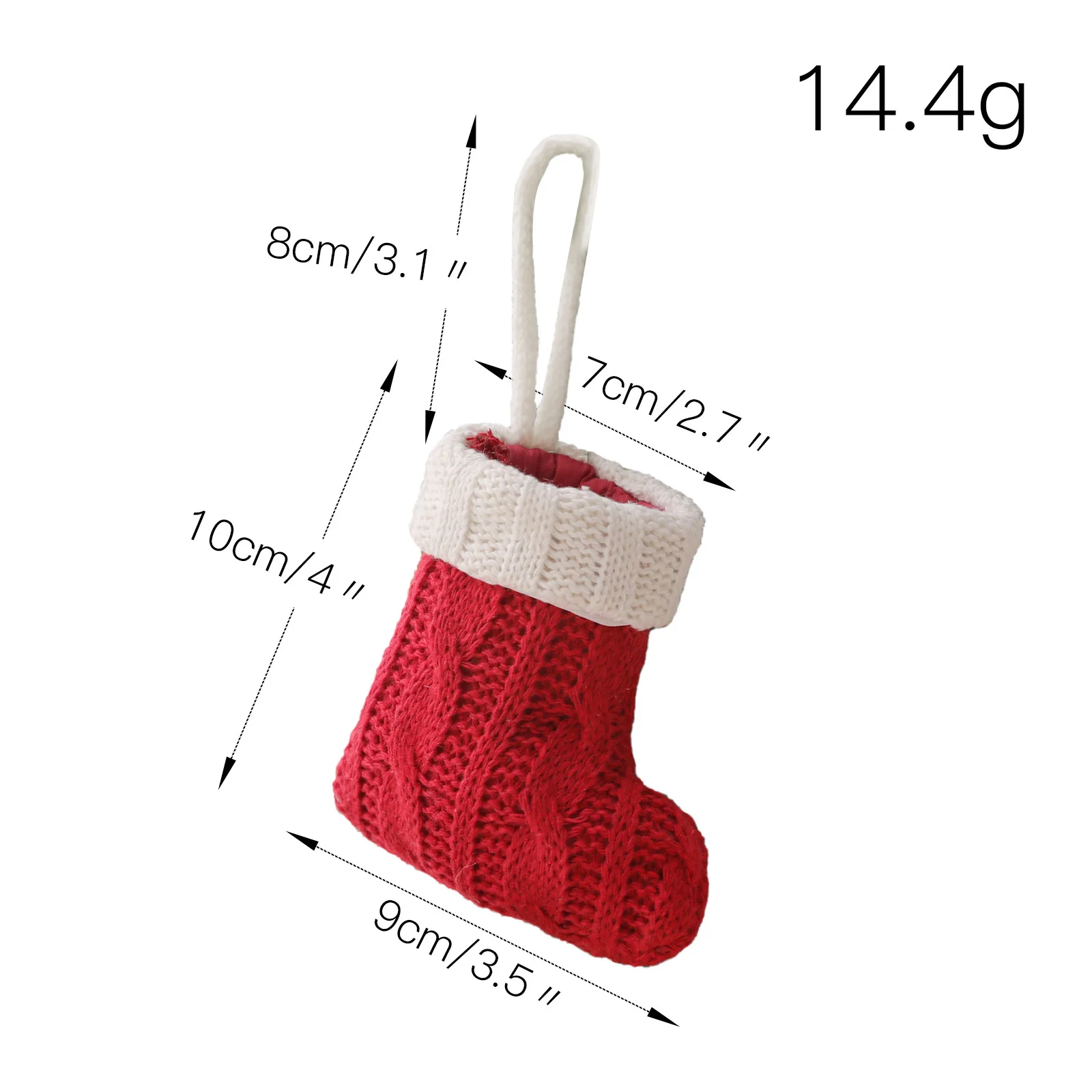 100pcs Decorative Mini Knitted Socks Christmas Tableware Set Knife and Fork Set Socks Home Decoration Supplies