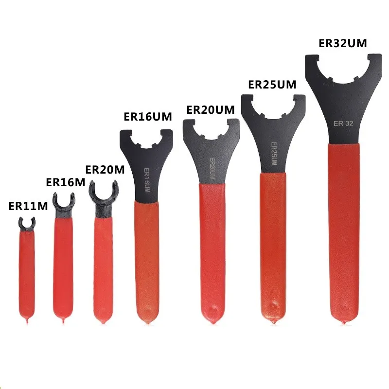 ER Spanner ER11/16/20 M Type ER Wrench CNC Lathe Tools Collet Chuck Nut Wrench Spanner End Milling Bit Holder spring collet collet chuck spring collet chuck