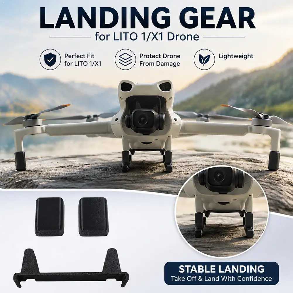Pieds d'atterrissage DJI Lito 1/X1 - Protection anti-rayures 2cm/5mm