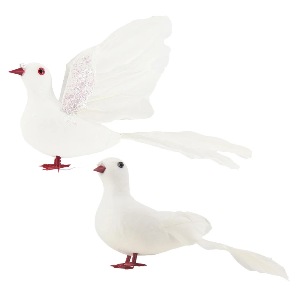 

Household Fake Pigeon Artificial Bird Decorations Trick Props Simulation Dove Ornament Animal Ornaments