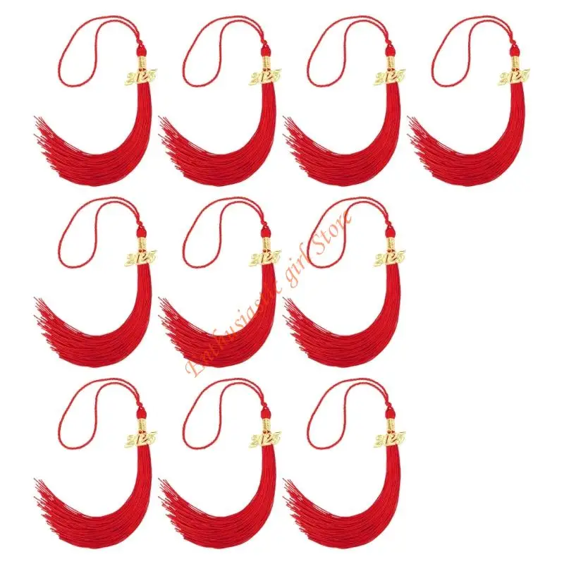 10PCS 2025 졸업 모자 술 매력 졸업 가운 모자 장식 술 대학 및 학교 졸업생 RXJB