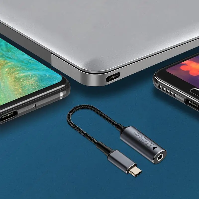 USB C타입-DC 케이블, 노트북 Pd 충전기, DC 암 입력, USB C타입 수 편조 어댑터 케이블, 야외 테스트 스튜디오 및