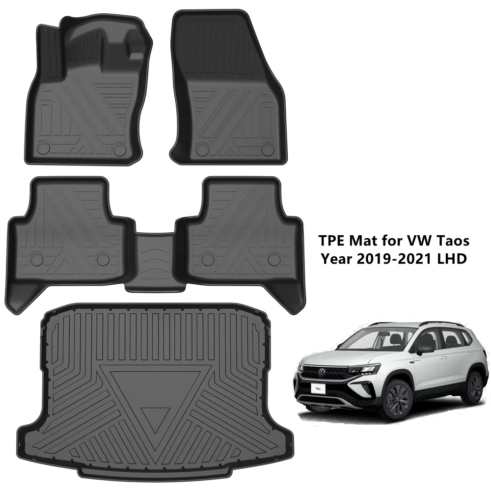Car Interior Accessories Floor Mat For Volkswagen Vw Taos 20192021