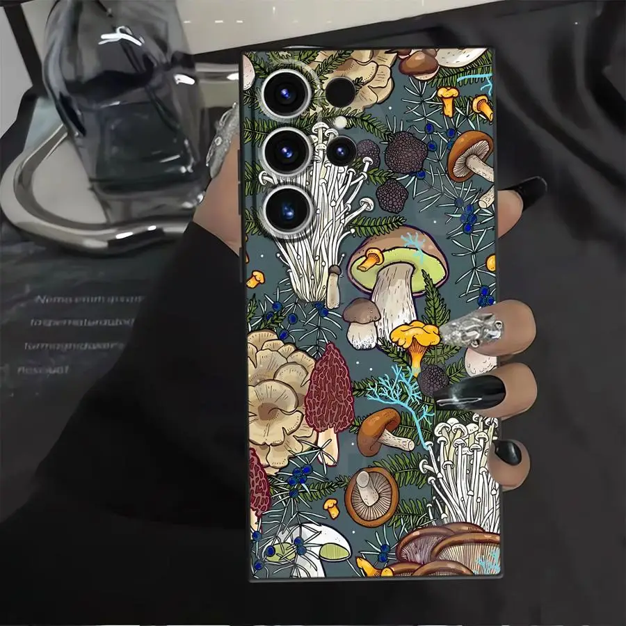 Vintage Mushroom Soft Phone Cover Case