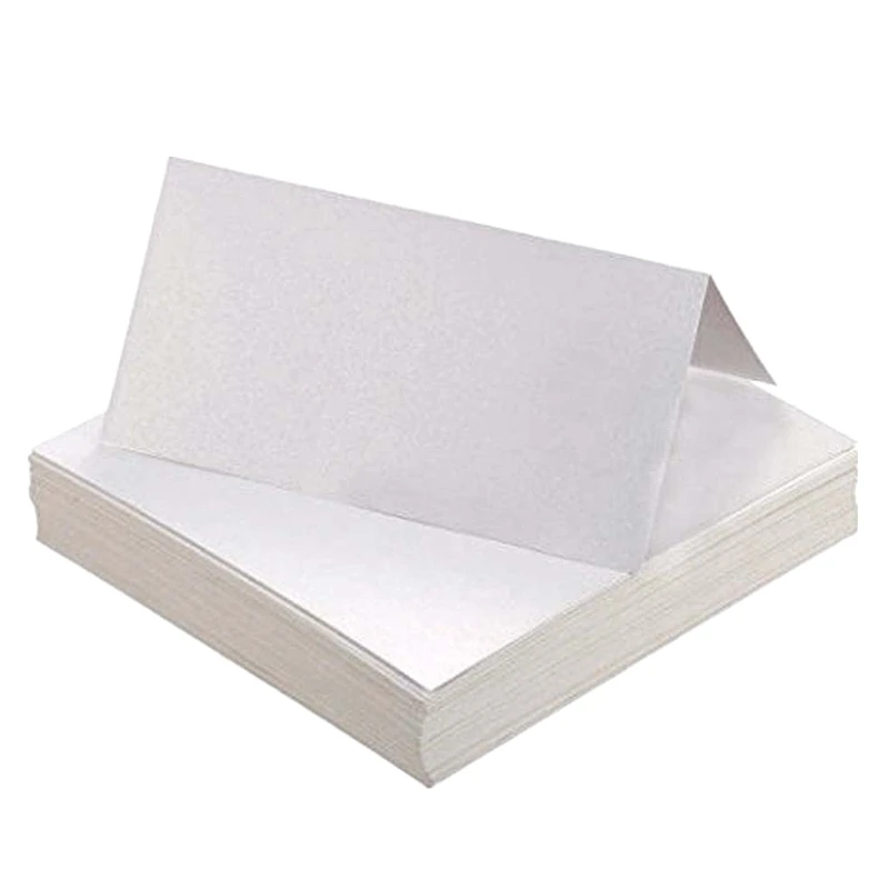 25/50pcs Kraft Paper Place Cards Wedding Decor Beautiful Sign-in Desk Name Seat Card Wholesale Reception Table White Paper Card
