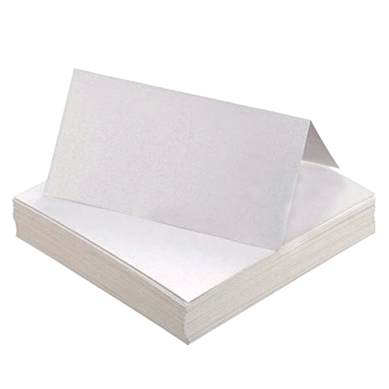 Place Cards 25/50pcs Kraft Paper Place Cards Wedding Decor Beautiful Sign-in Desk Name Seat Card Reception Table White Paper Card