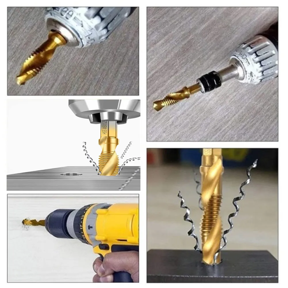 12pcs Tap Drill Bit Set M3-M10 1/4\