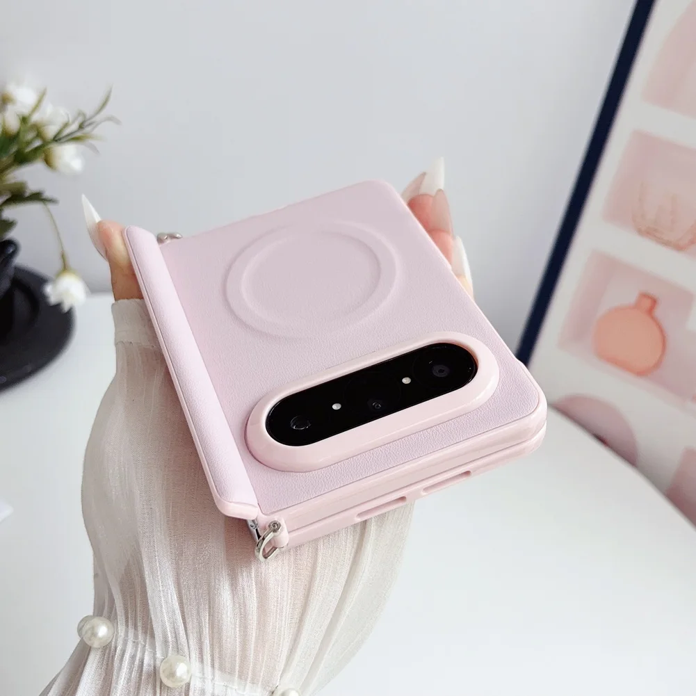 Morandi Leather Phone Case For Huawei Pura X Max Full Coverage_voghion.com