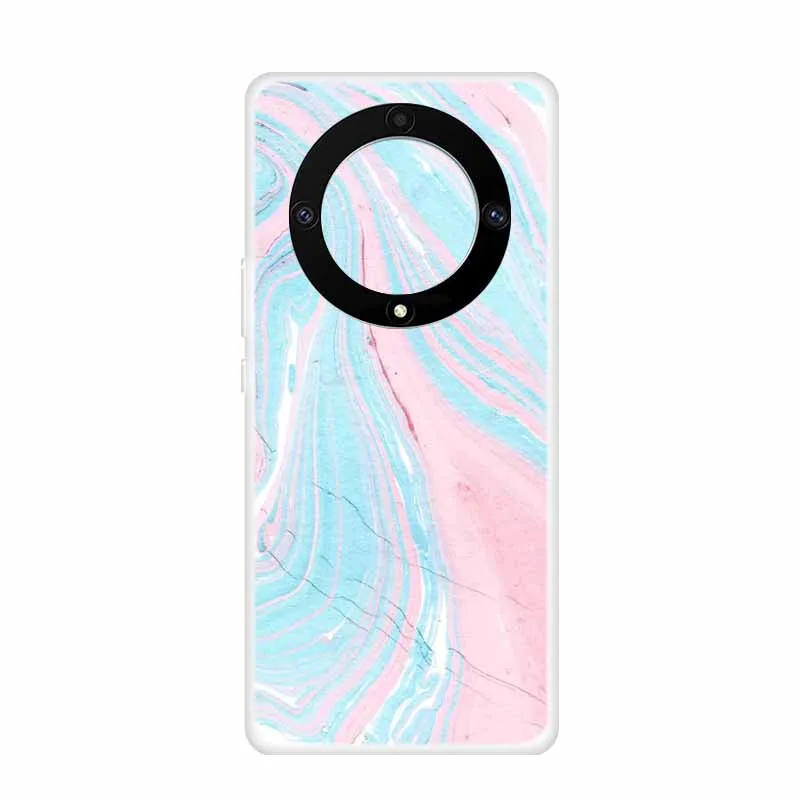 Marble Clear Soft TPU Silicone Back Cover - Transparent Coque