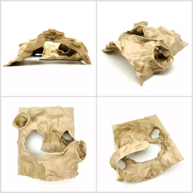 3D Printed Underground Cave Shelter Hideout for Reptile Lizard Shrimp Fish, Habitat Terrarium Décor, Aquarium Decorations 2