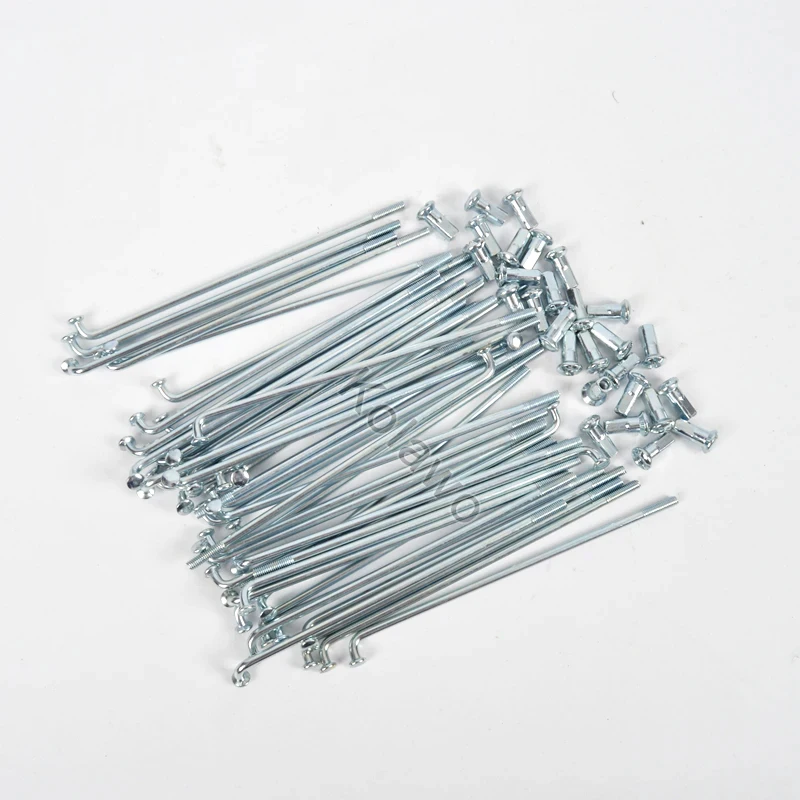36pcs Silver 12G Bicycle Spoke Electric Road Bike Spokes Diameter 2.5mm Customize Length 45-305mm With Nipples Cycle Wheel Parts bicycle parts,bicycle spokes,bike spokes nipples